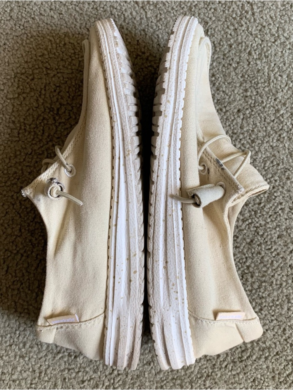 Hey Dude Women's Wendy Slip-On Loafers in Light Beige - Picture 4 of 9